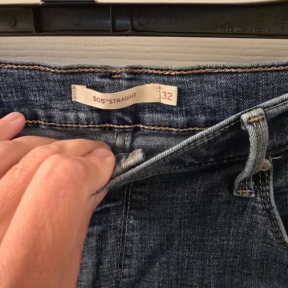 Womens Levi's 505 Straight 32 - 14 Long (#7) - Picture 3 of 4